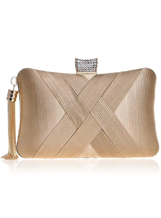 TOOBA Girl's Tassle Clutch (Golden)