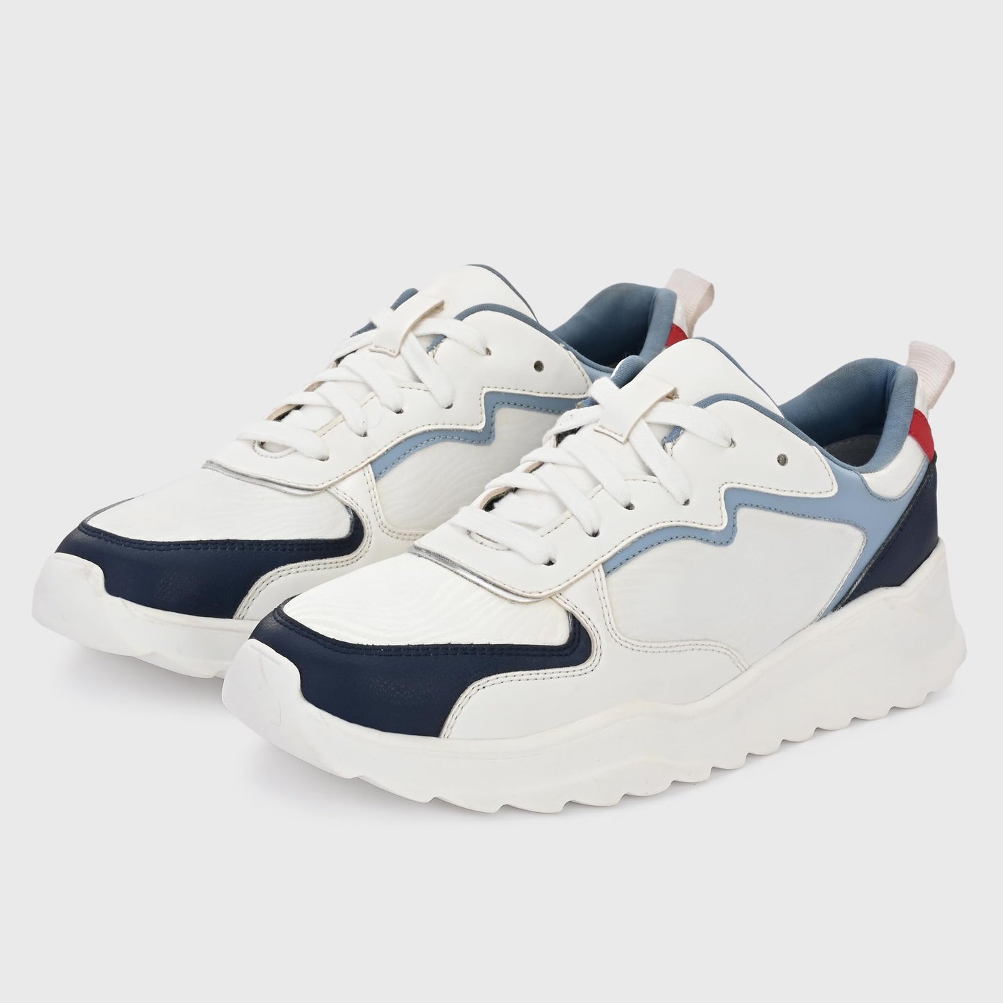 Cruiser Men's Dexter White-Blue Chunky Sneakers_11 UK (2513-2)