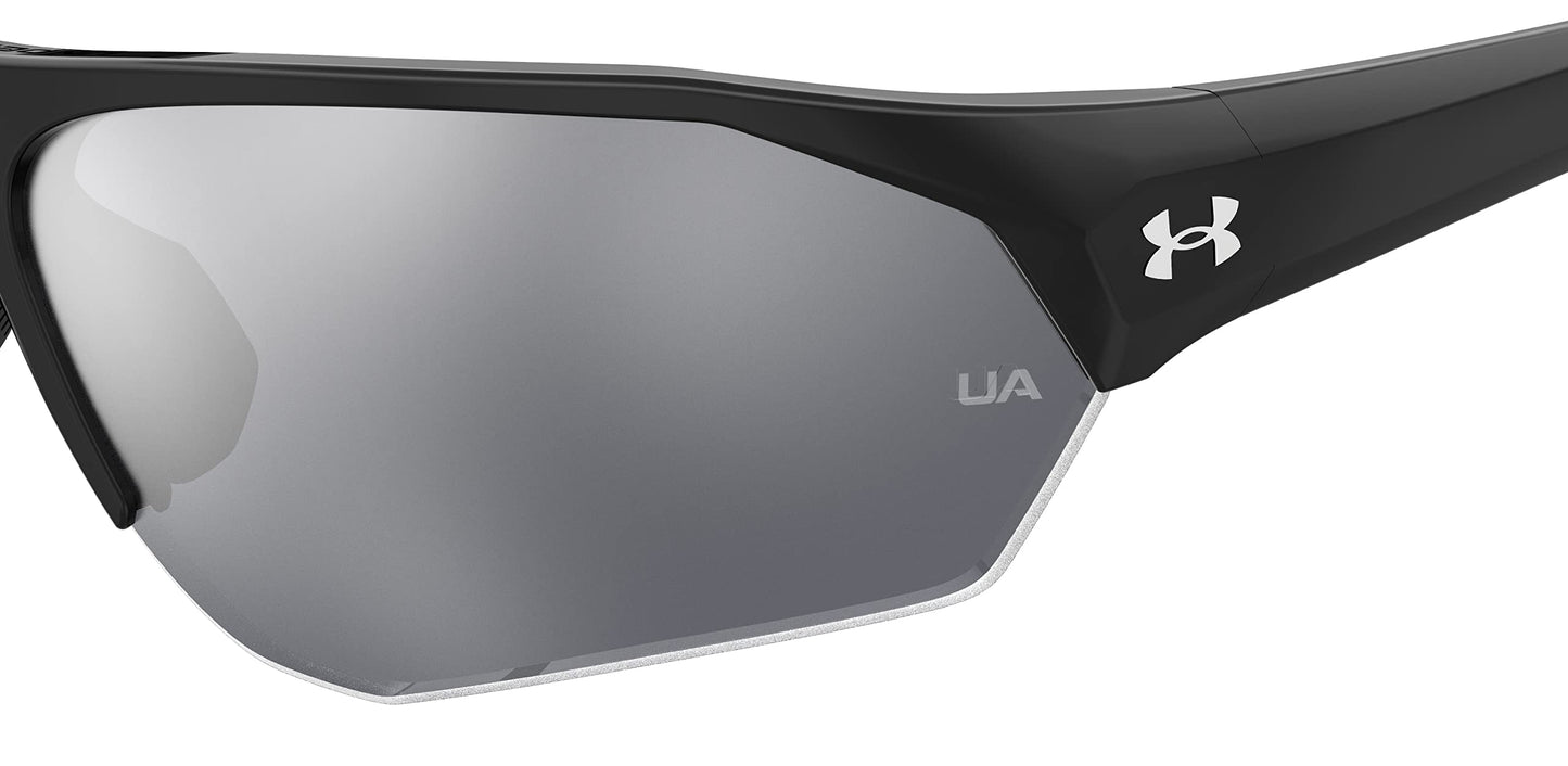 Under Armour Non-Polarized Rectangular Unisex's Sunglasses-(UA 7000/S 08A 69T4| Black color