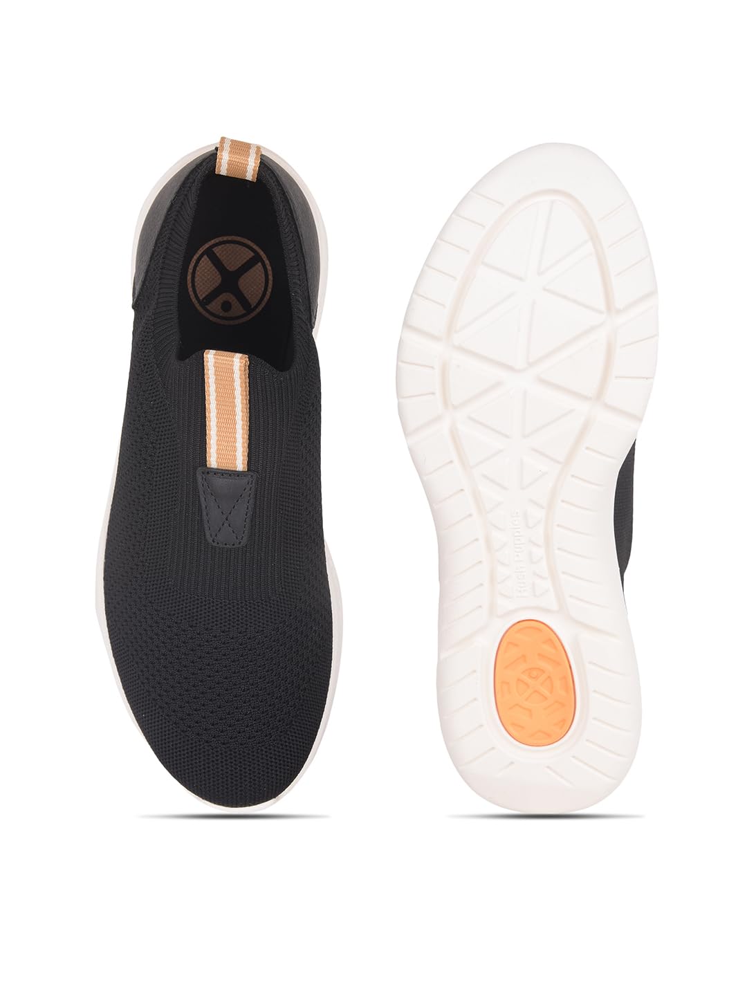 Hush Puppies Elevate Knit Slip Womens Casual Slip-On Shoes in Black (6 UK)