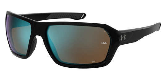 Under Armour Non-Polarized Square Male's Sunglasses-(UA RECON 807 64W1| Black color