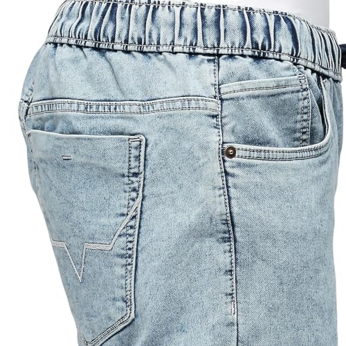 Pepe Jeans Men's Boyfriend Shorts (PM801070Q05_Light Used Indigo Blue