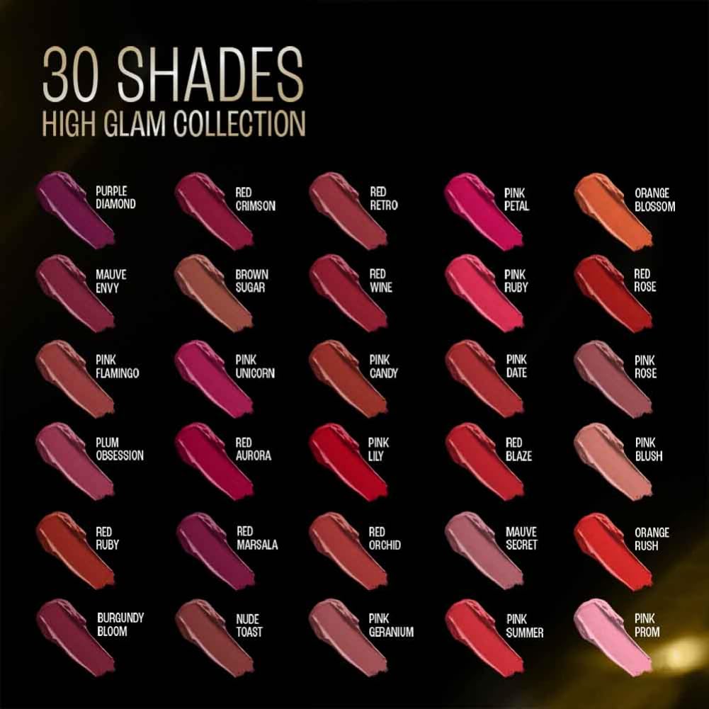 Lakme Forever Matte Lipstick, Waterproof, Non Drying, Creamy Matte Bullet Lipstick Made With French Rose Oil Extracts, Burgundy Bloom, 4.5g