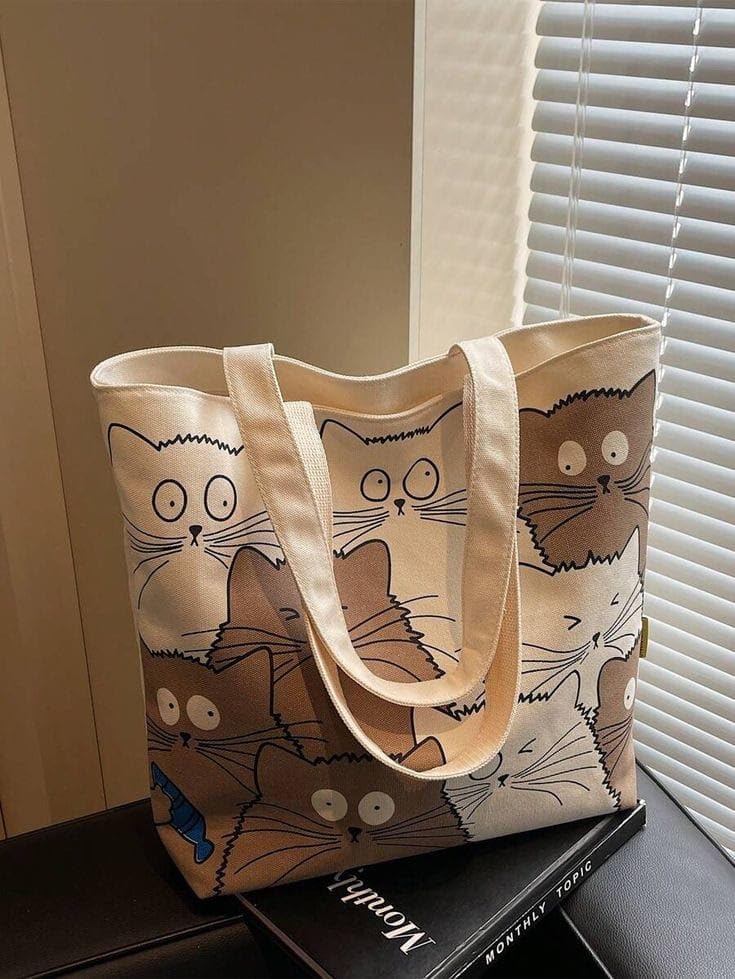 THE SACK CO. Foldable Canvas Tote Bag for Women,Tote Bag for College Girls, 100% Organic Cotton Reusable Shopping Bag for Grocery, Eco-Friendly Multi-Purpose Bag for Travel & Daily Use