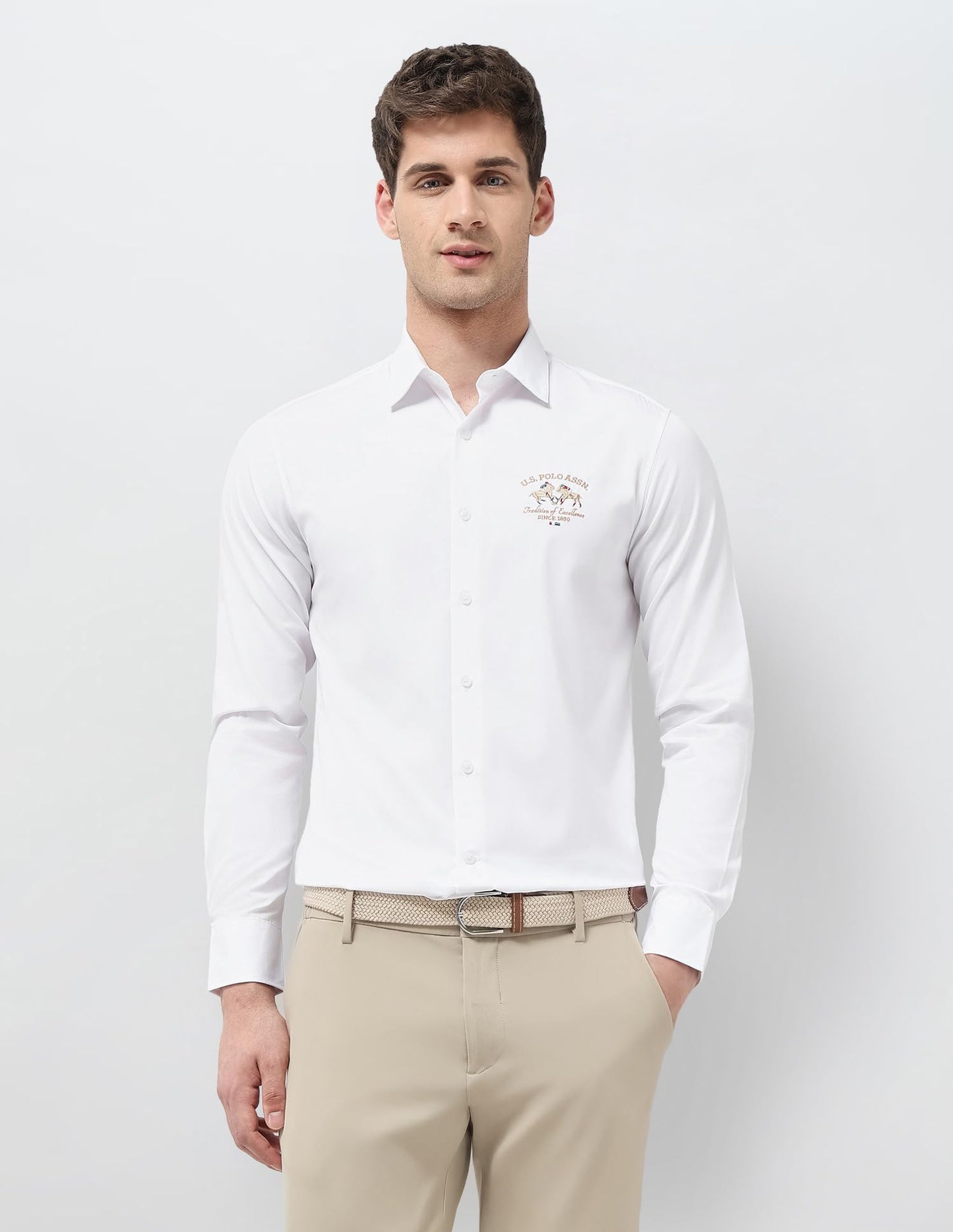 U.S. Polo Assn. Men's Solid Tailored Fit Shirt