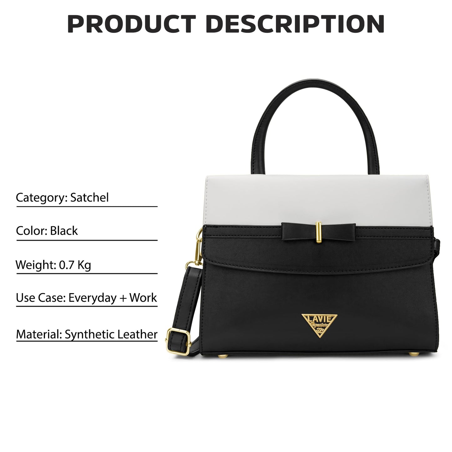 Lavie Signature Women's Tupelo 2C Satchel Handbag | Satchel Bag for Work | Ladies Purse | Stylish Shoulder Bag | Gift For Women