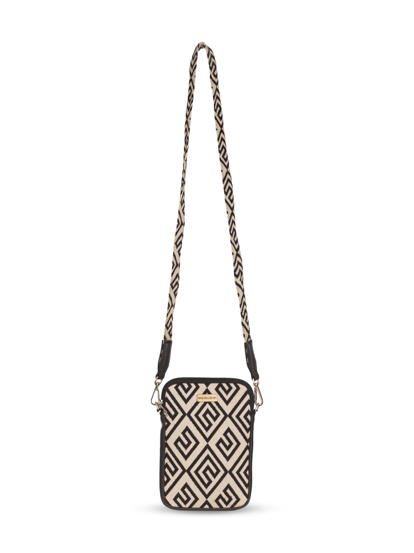 BAGUZZI Crossbody Mobile Sling Bag for Women | Stylish Women's Sling Bag | Vegan Leather Ladies Purse for Mobile Phone with Detachable Keychain and Adjustable Strap | Mobile Pouch,Sling Bag for Women