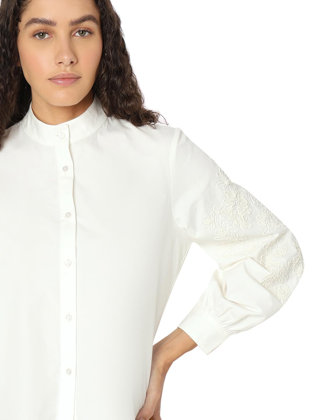 VERO MODA Women White Regular Fit Top