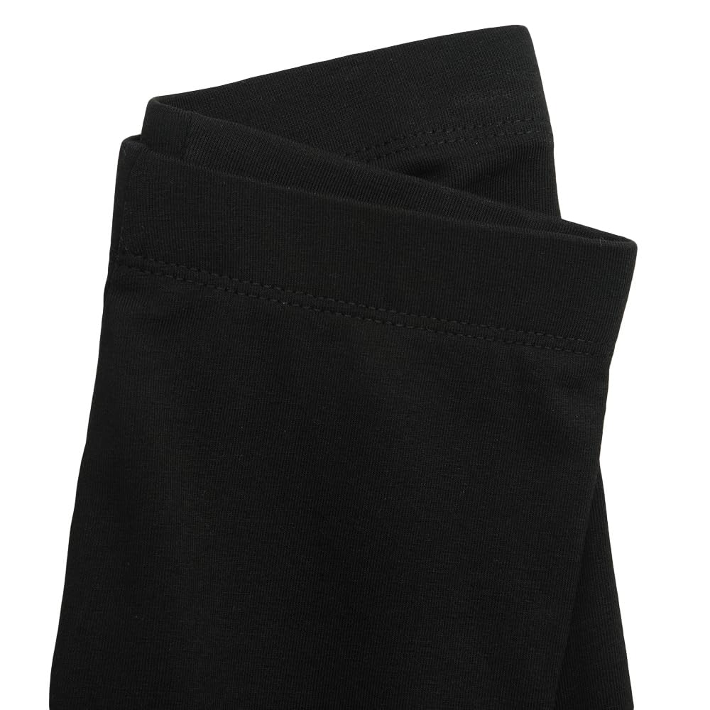 Hopscotch Girls Slim Fit Printed Leggings in Black Color For Ages (2-3 Years)