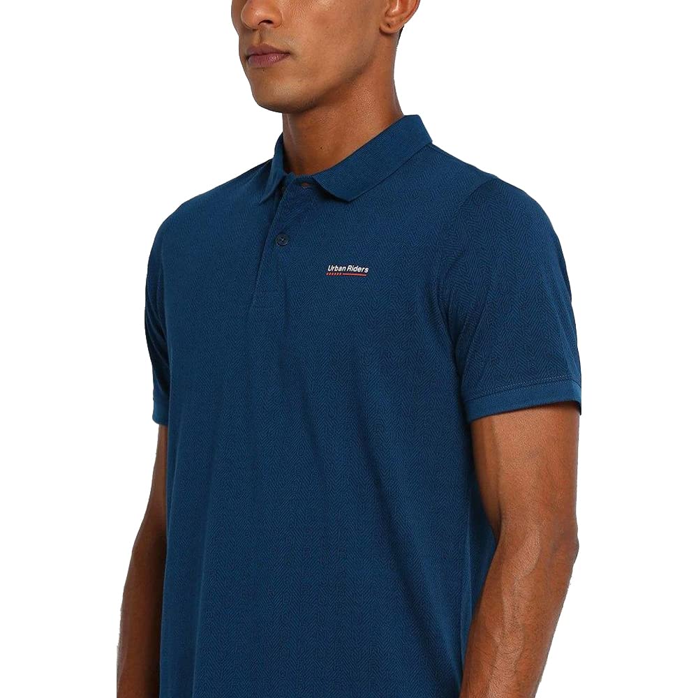 Lee Men's Regular T-Shirt (LMTS001270_Blue XL)