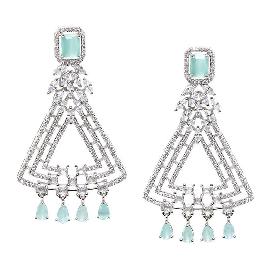 VOYLLA Elegant CZ Dangler Earrings