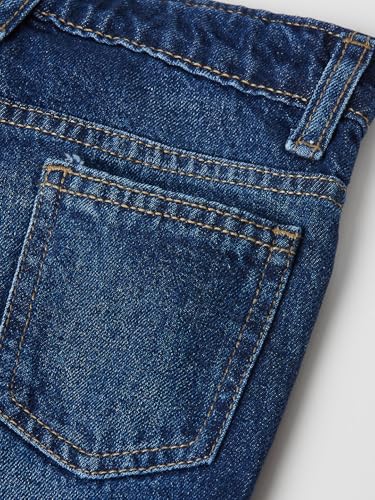 Max Girls Washed Distressed Jeans (Blue_6-8 Y)