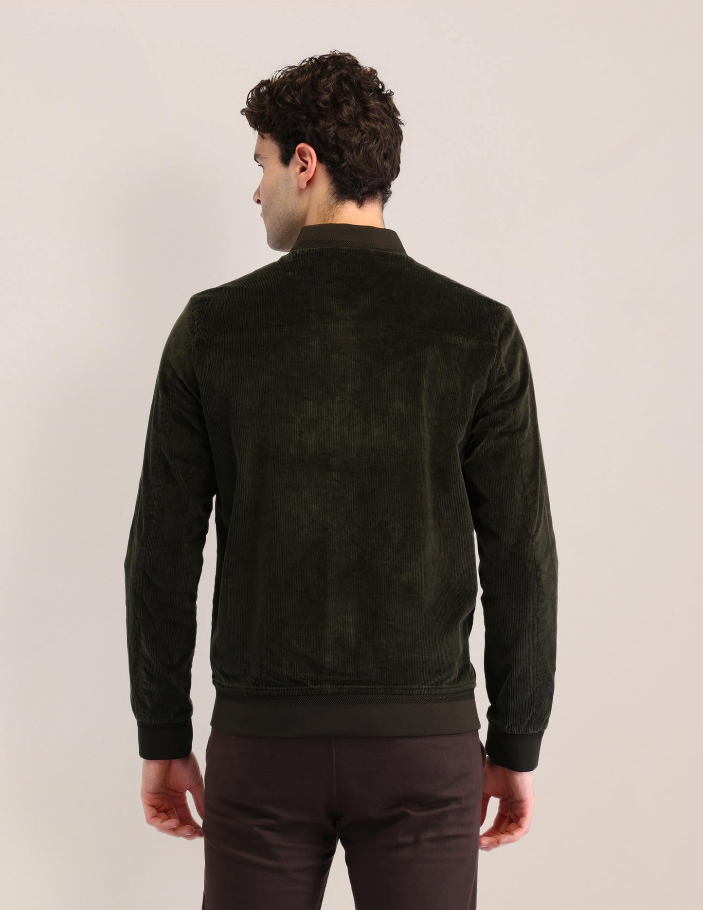 U.S. Polo Assn. Men's Green Textured Mock Collar Long Sleeve Casual Polyester Regular Fit Jacket (USJCK547_Green_3XL)