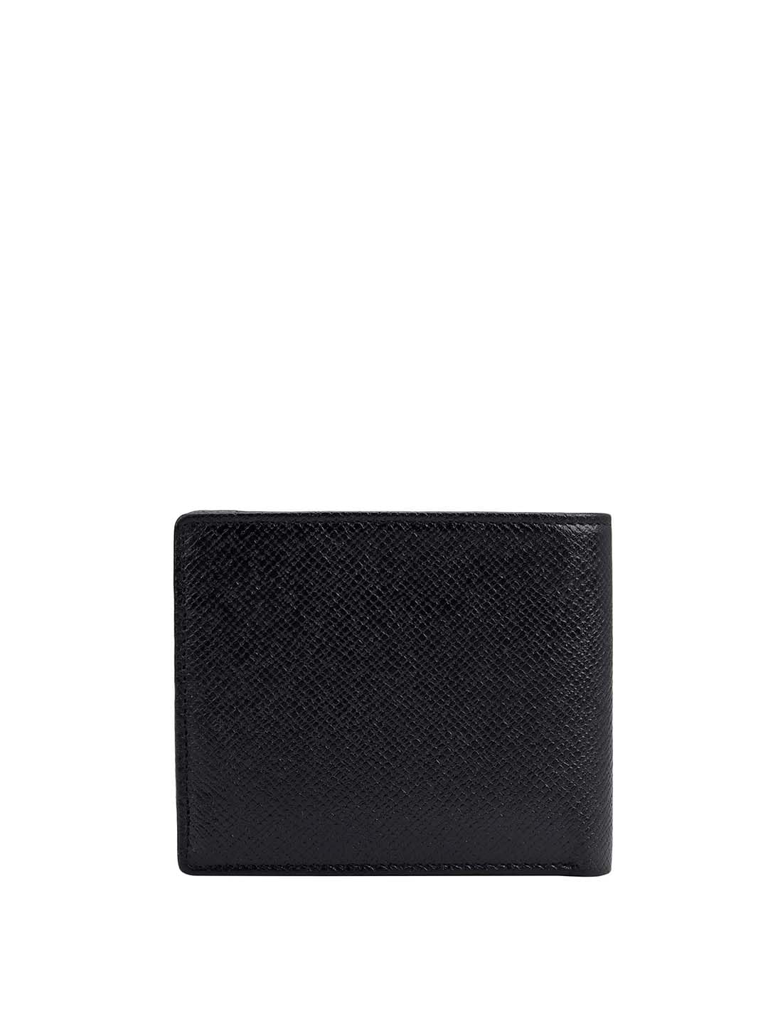 Da Milano Genuine Leather Black Men Wallet & Keychain (0027-1)