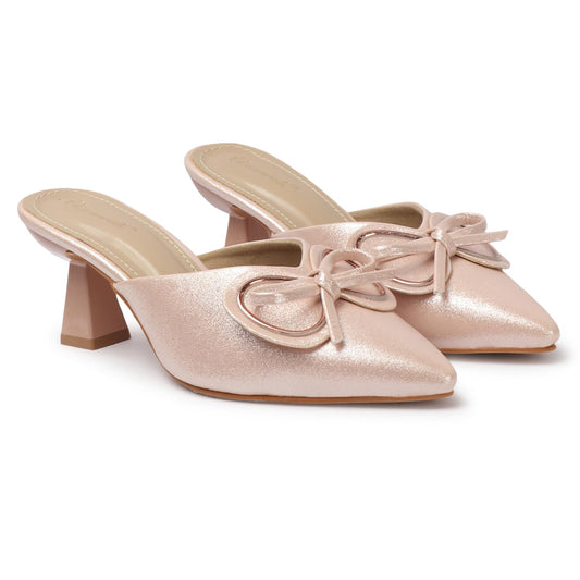 CHARMWALK Elegant Black Kitten Heels for Women | Classy & Comfortable for Formal Events (Sultan, UK Footwear Size System, Adult, Women, Numeric, Medium, 8)