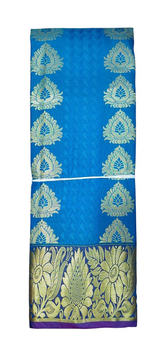 SREE KUMARAN Women's Kanchipuram Silk Pure Pattu Sarees With Blouse (VSK146-1)