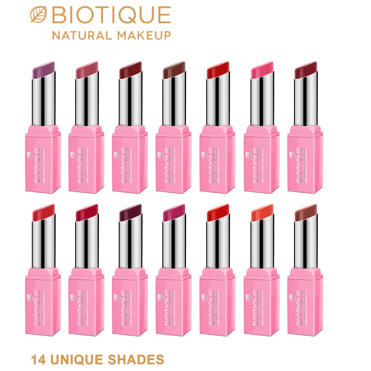 Biotique Natural Makeup Starshine Matte Lipstick, Raspberry Charlotte, 3g