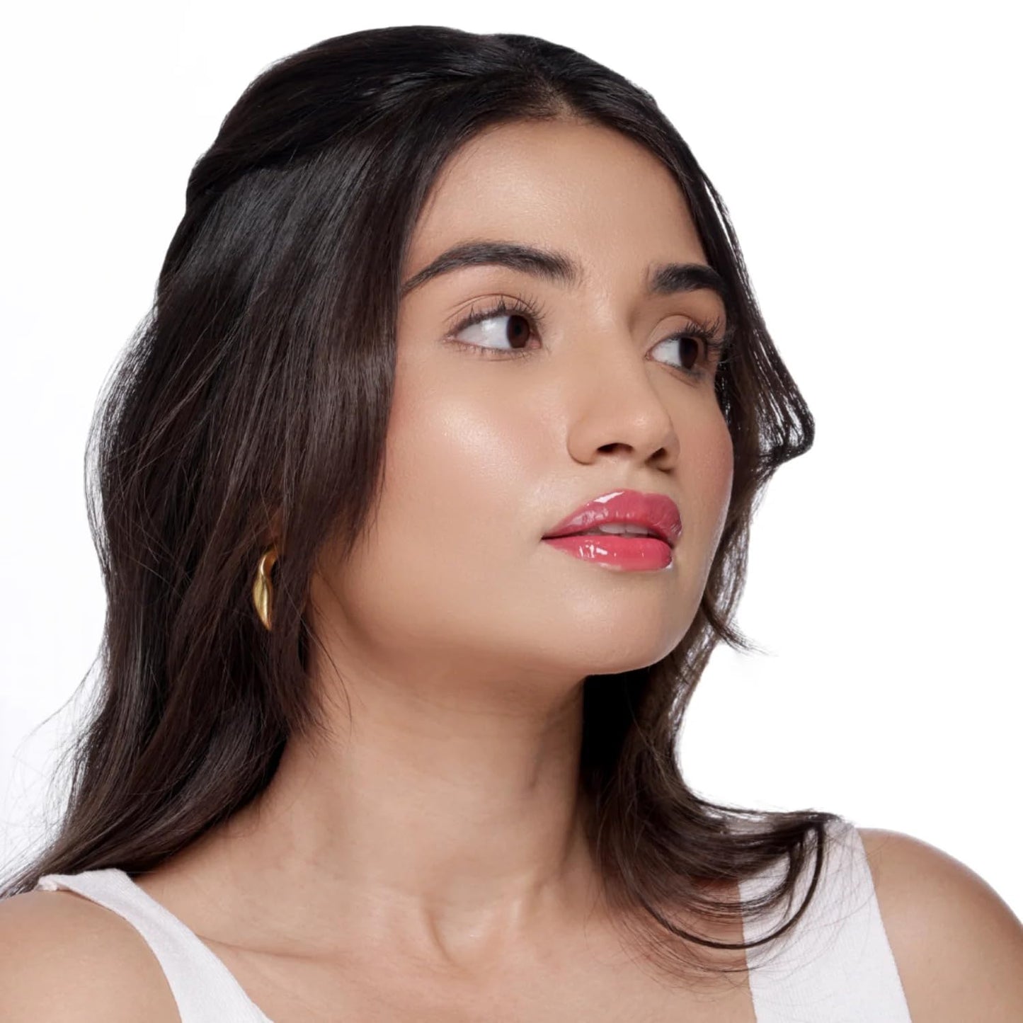 DIAM BEAUTY Glass Glossy Tint Balm In Rhodonite | Hydrating | Long Lasting | Glass Shine | Non Drying | 3Ml (Pink)