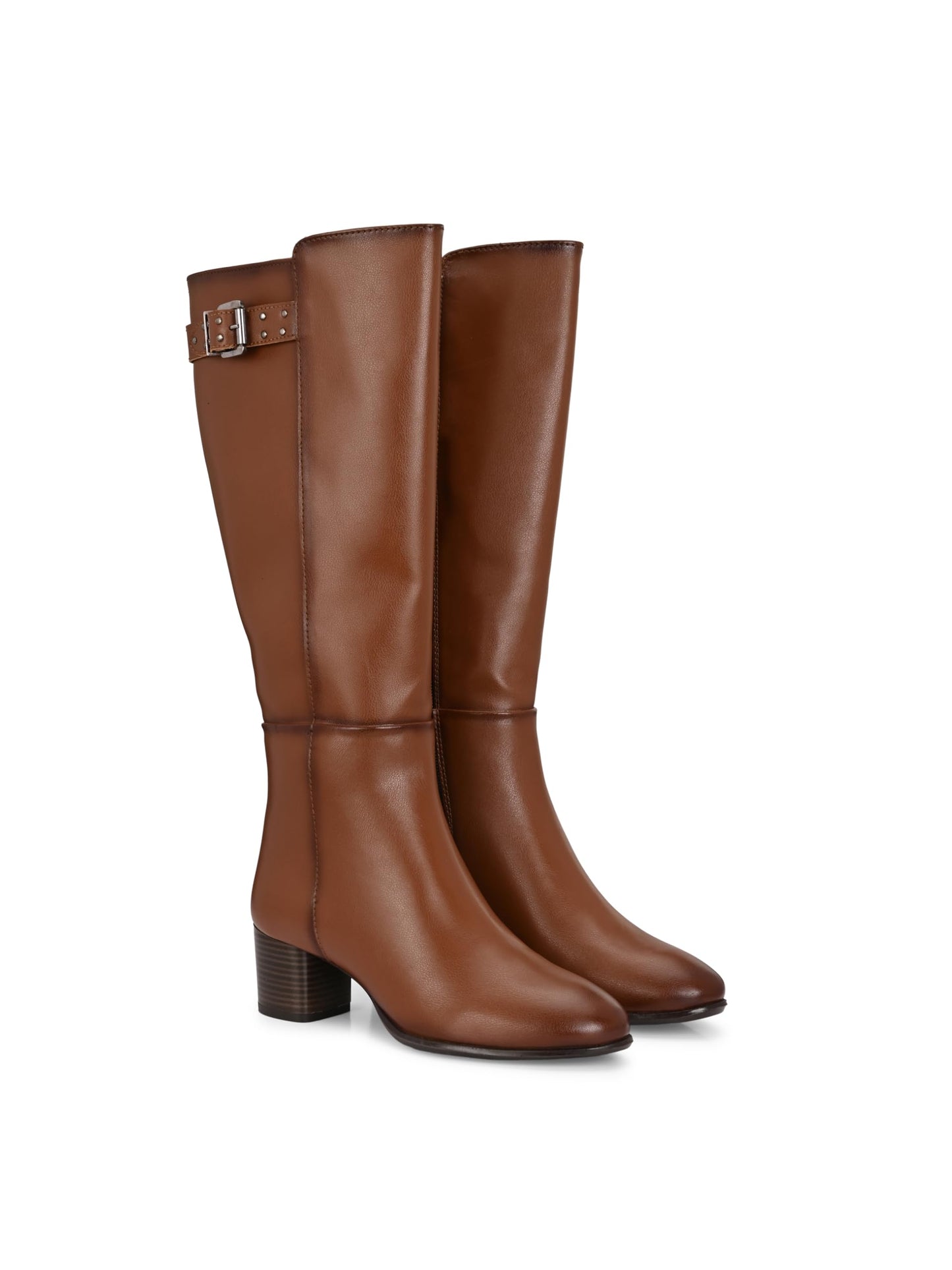 Delize Tan Women Knee ankle boots 64473-36