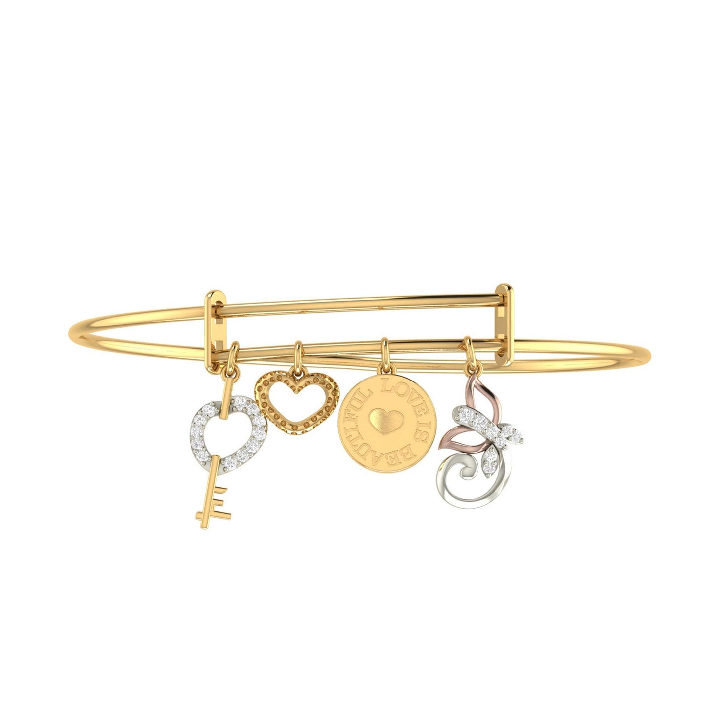 PC Jeweller 18k (750) Yellow Gold and Diamond Bracelet for Women