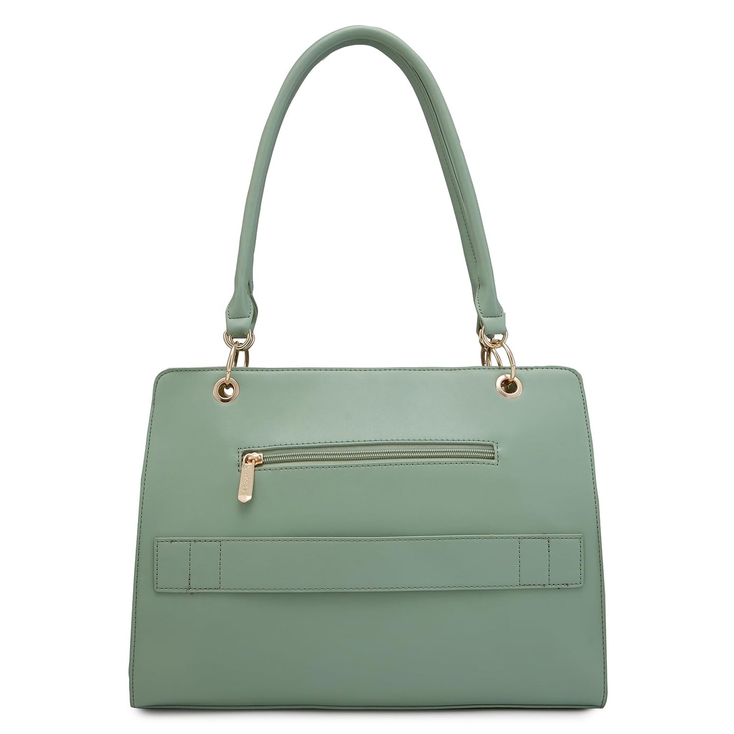 Caprese Capri Solid Mint Faux Leather Large Satchel Handbag