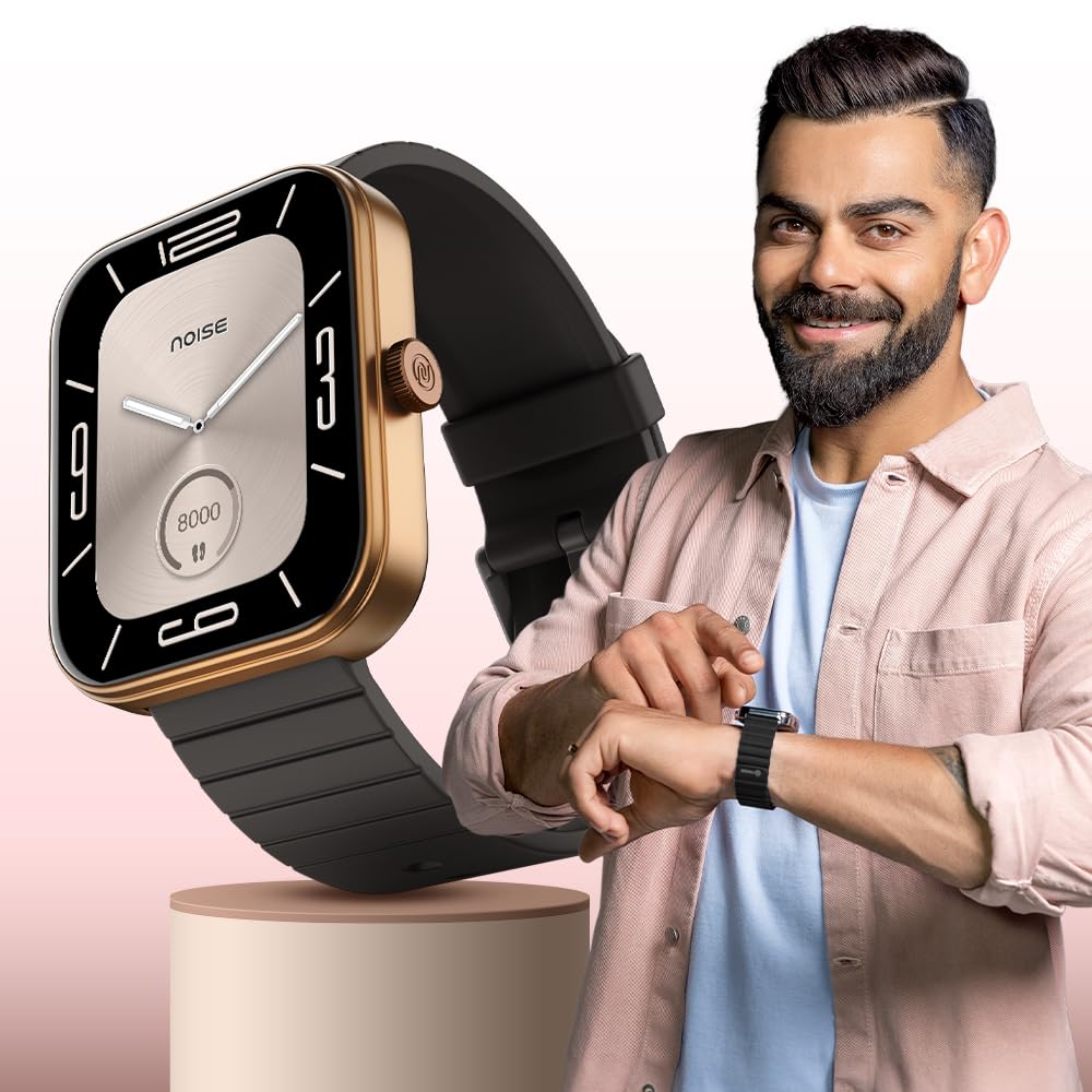 Noise Newly Launched ColorFit Pulse 3 with 1.96" Biggest Display Bluetooth Calling Smart Watch, Premium Build, Auto Sport Detection & 170+ Watch Faces Smartwatch for Men & Women (Rose Pink)
