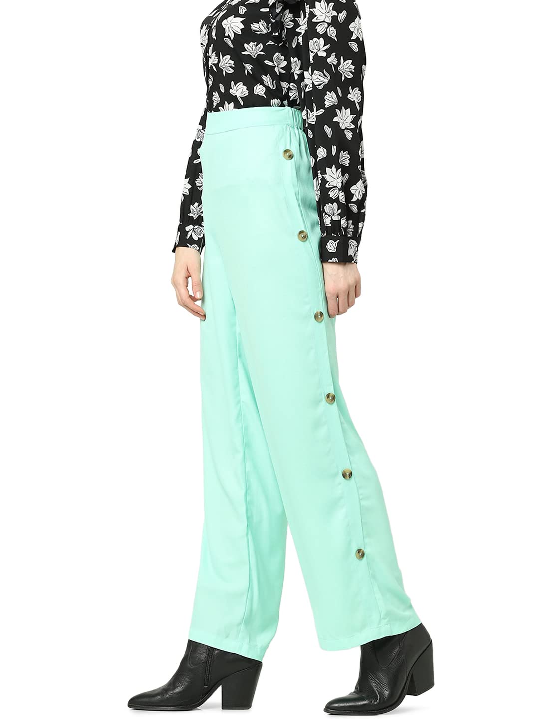 VERO MODA Regular Fit Trouser(287697901_Carnival Glass_XS)