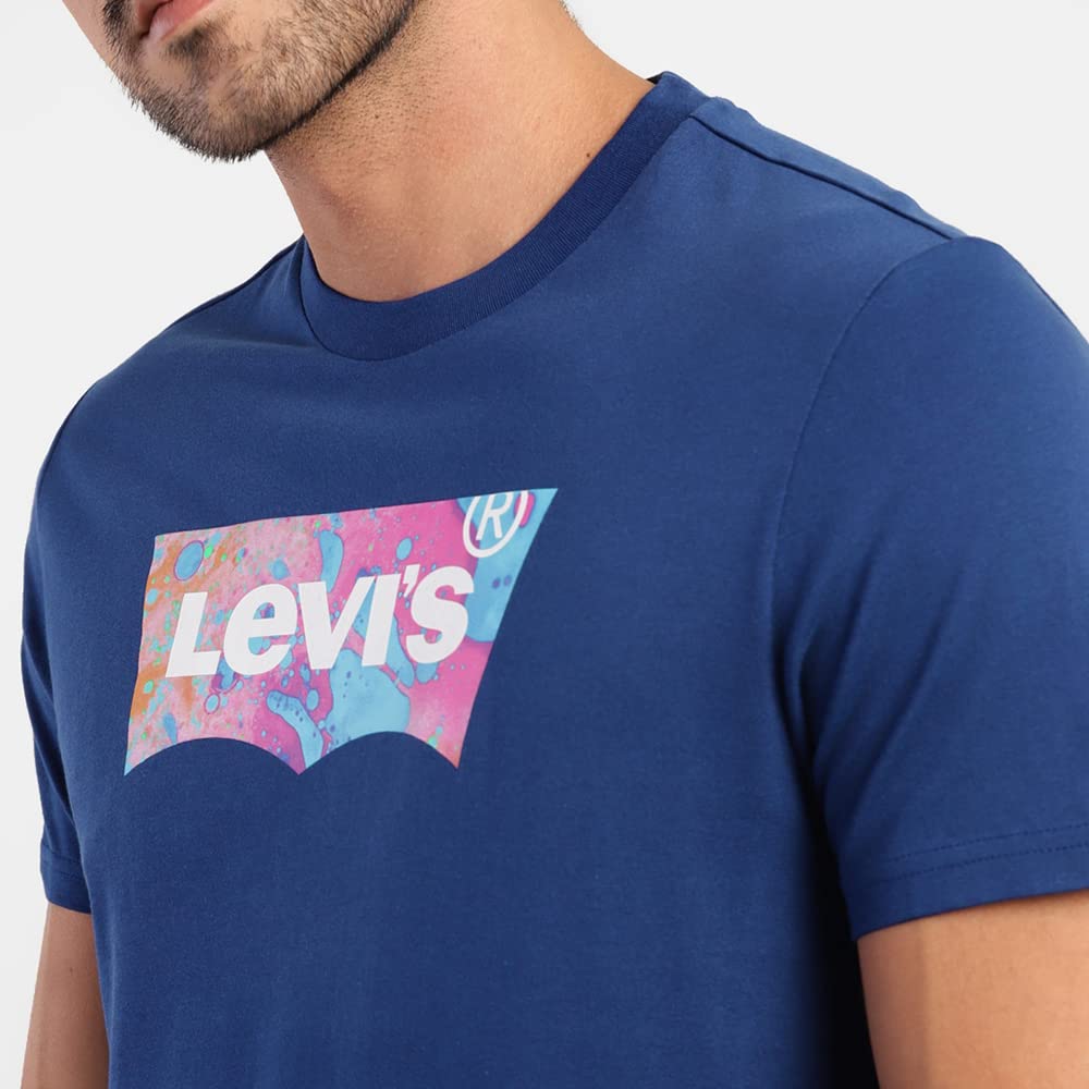 Levi's Men's Graphic Regular Fit T-Shirt (16960-0948_Dark Indigo S)