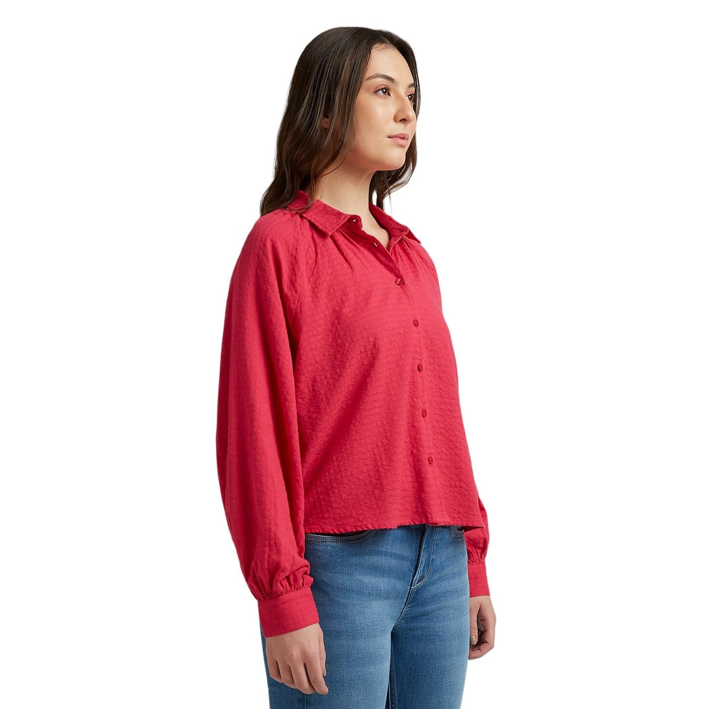 Pepe Jeans Women's Relaxed Fit Shirt (PL305057_Pink