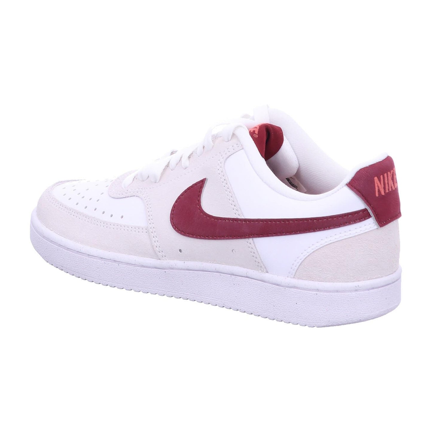 Nike W Court Vision LO-White/Team RED-Adobe-Dragon RED-FQ7628-100-7UK