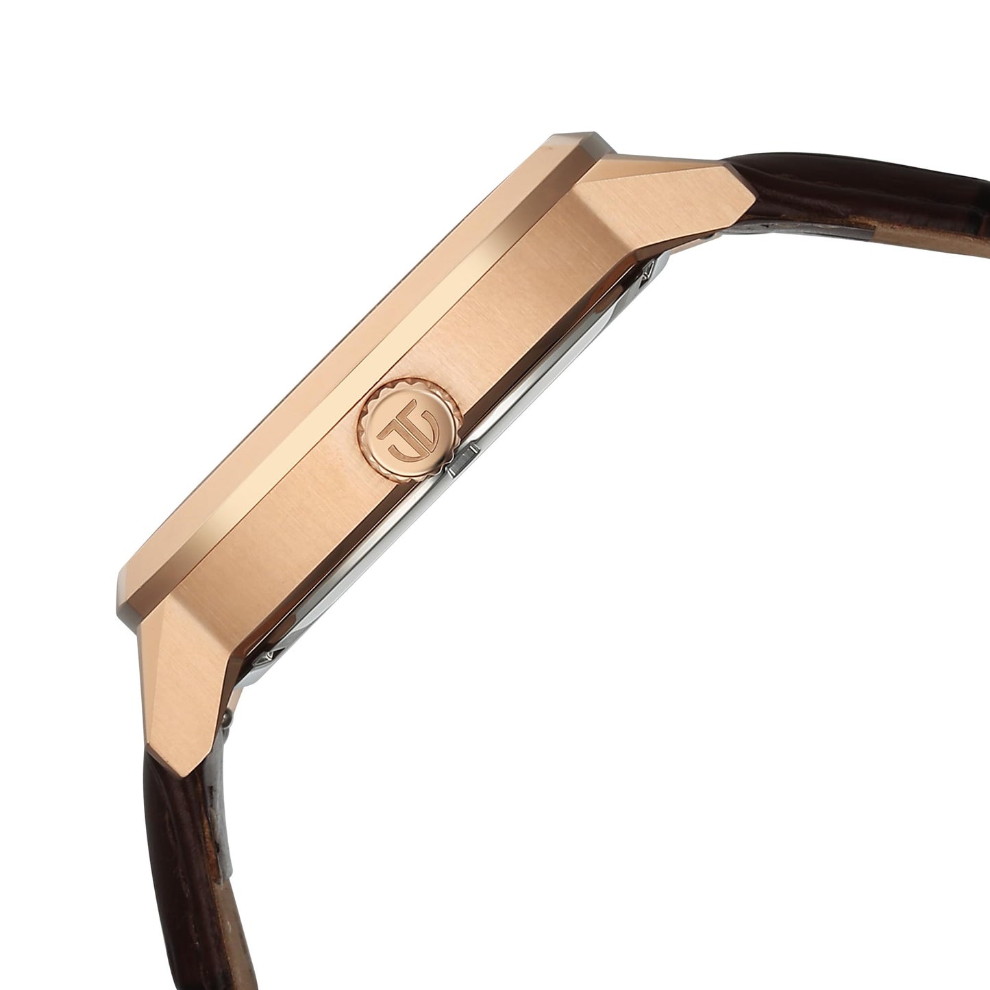 Titan Regalia Arc Analog with Day Date Second Subdial and Silver Dial Brown Leather Strap Watch for Men - 90213WL01