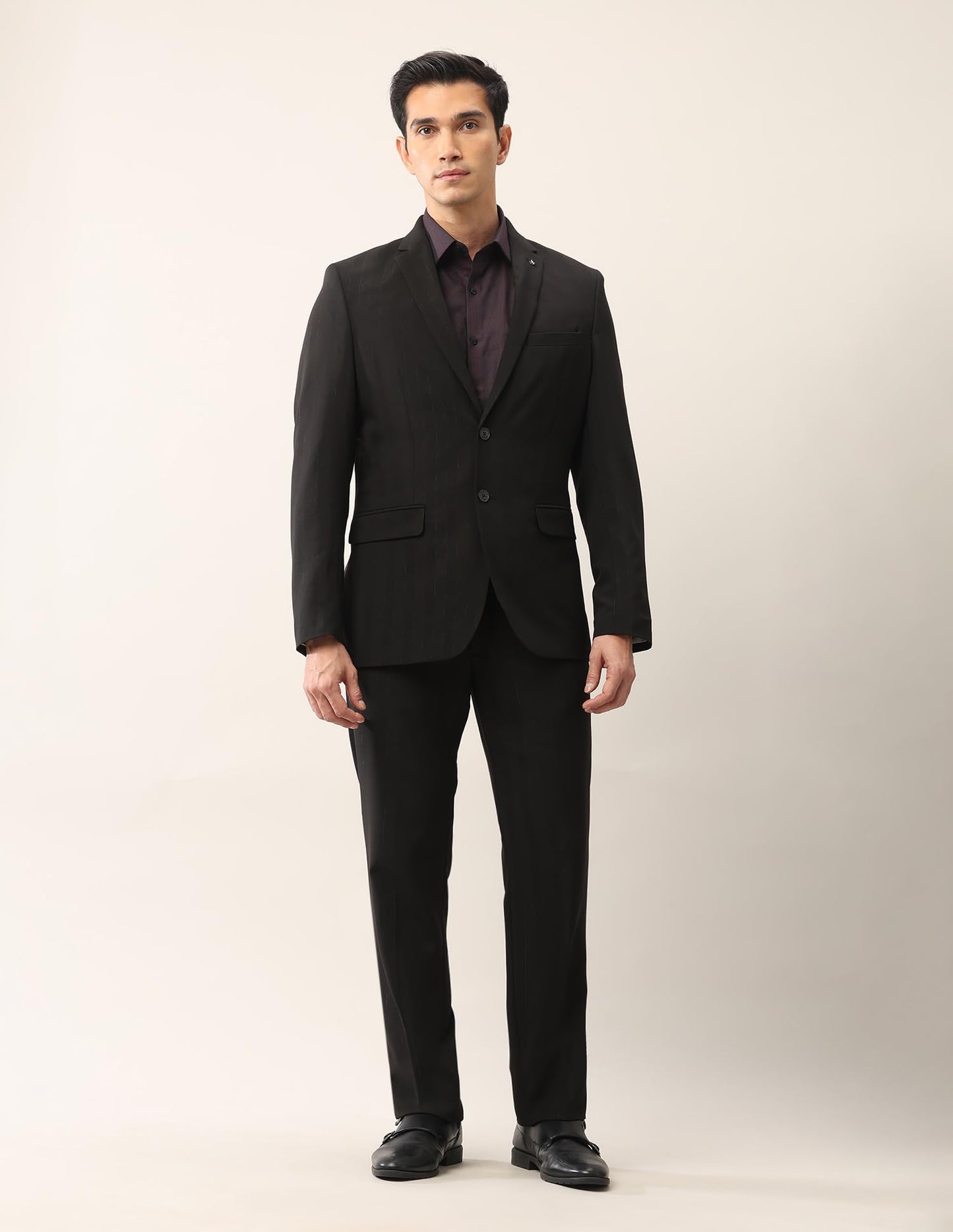 Arrow Men's Tailored Fit Ceremonial Suit Black