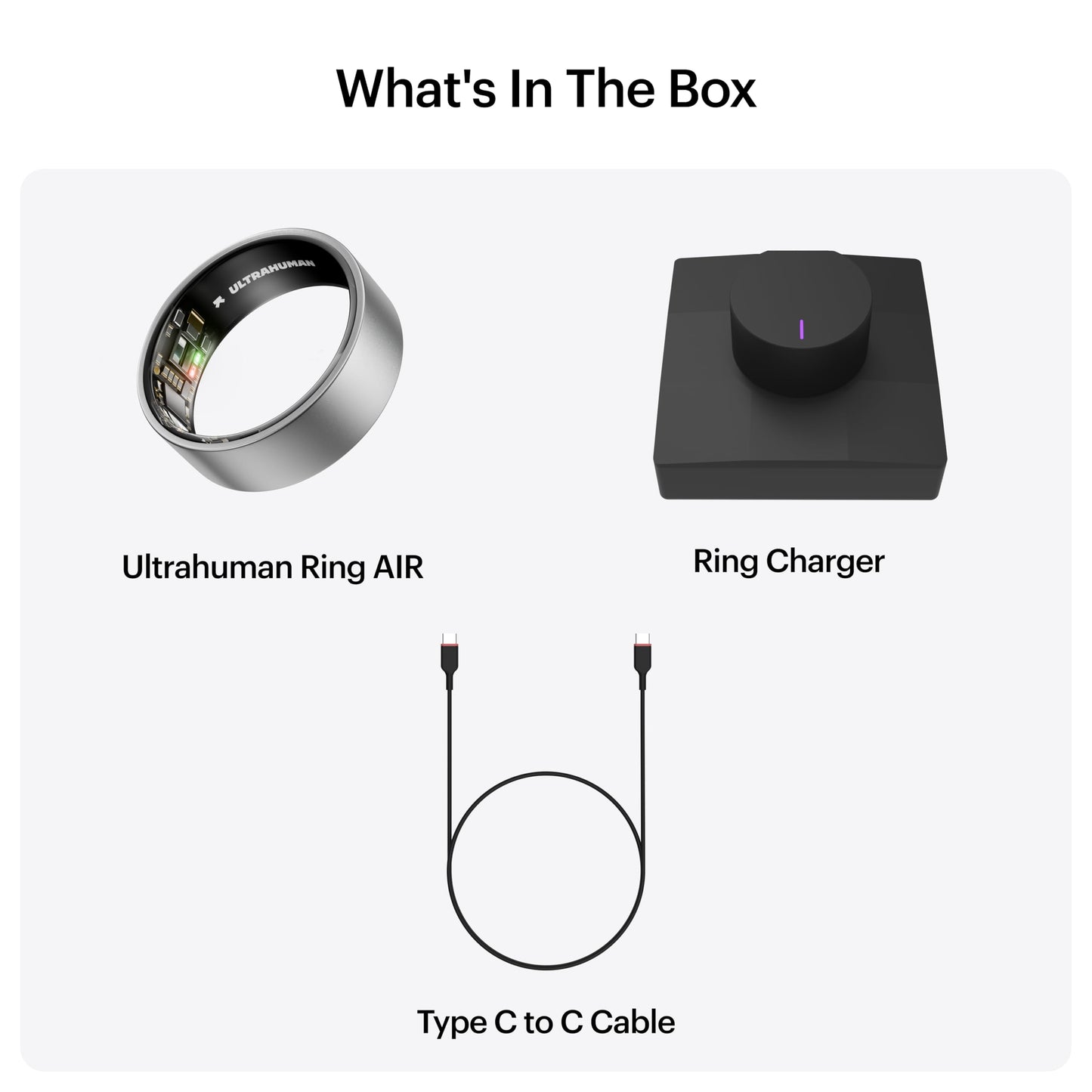 ULTRAHUMAN Ring AIR-Smart Ring Activity Tracker, Size First Sizing Kit,Sleep Tracker,Smart Ring for Men/Women,Fitness Tracker (Raw Titanium, 12)