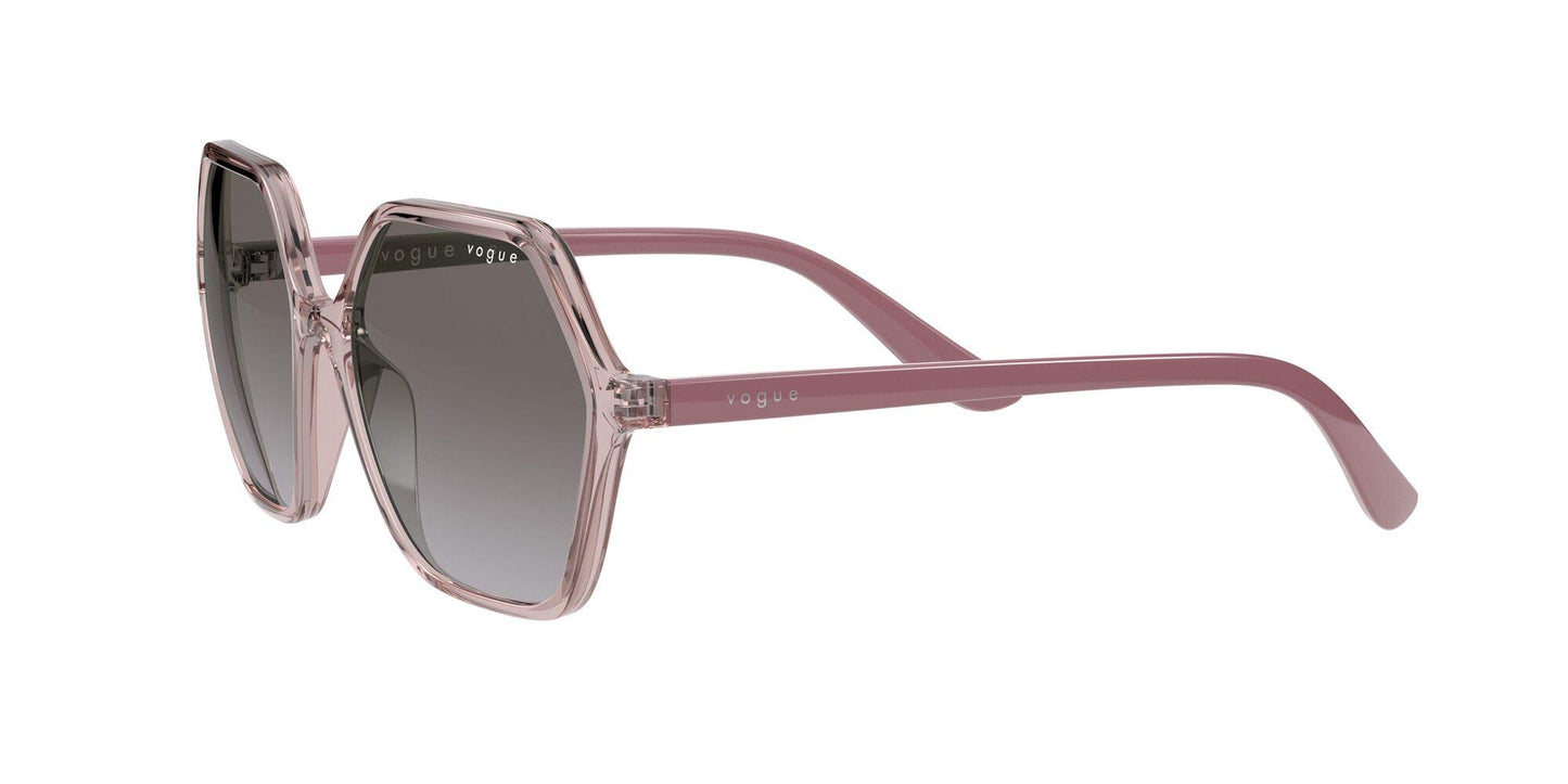Vogue Eyewear Women Gradient Grey Lens Irregular Sunglasses - 0VO5361S28288H55