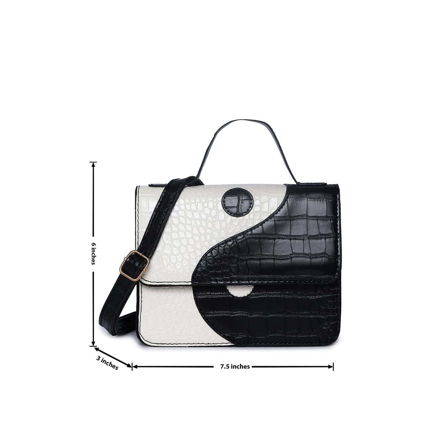 Haute Sauce Colour block Sling Bag with Magnet Lock (AZ_HSHB1032)