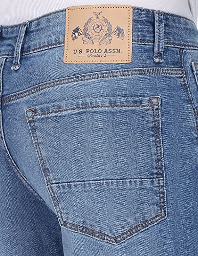 U.S. POLO ASSN. Boot Cut Men's Jeans (UDJENO0659_Blue_32)