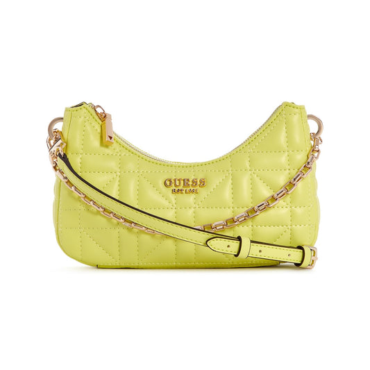 Guess Women's Lime Green Quilted Crossbody Bag| Ladies Purse Handbags | Gift For Ladies