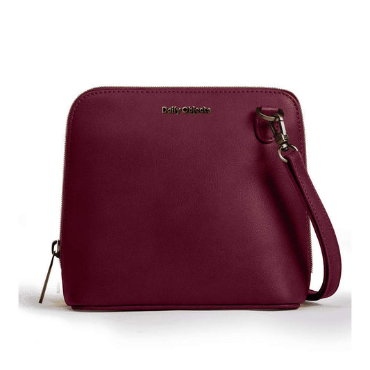 DailyObjects Trapeze Sling Crossbody Bag for Girls and Women | Made with Durable Vegan Leather Material | Carefully Handcrafted | Zip Closure | Adjustable and Detachable Straps | Multicolor