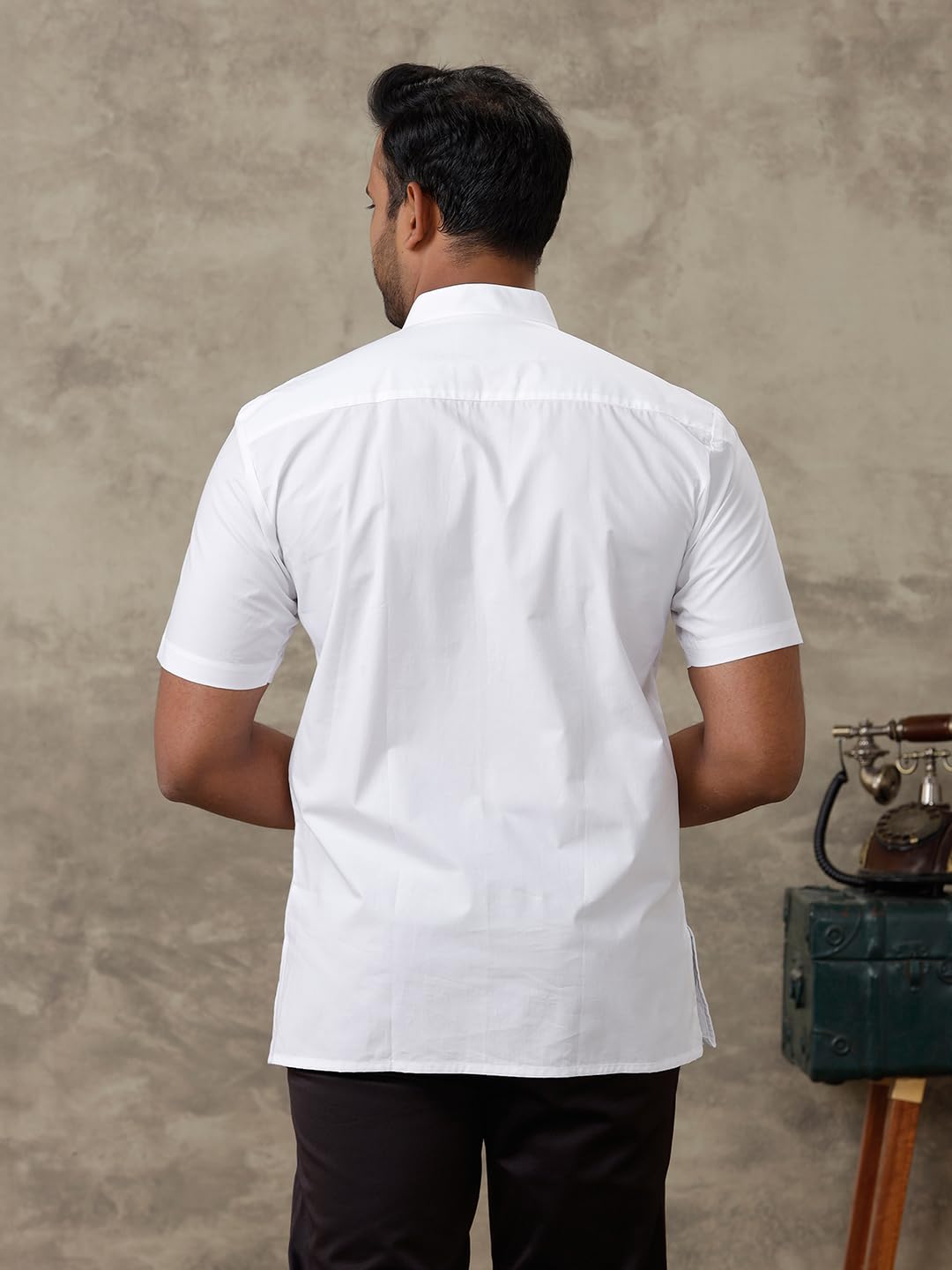 RAMRAJ COTTON Mens Kurta (IN, Numeric, 42, White_13)