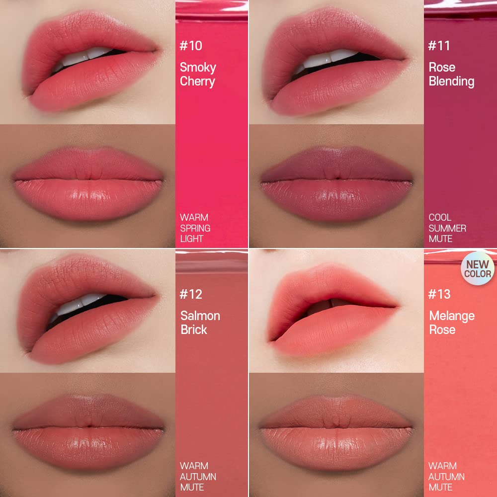 ETUDE Fixing Tint| Long Lasting Liquid Lipstick |Waterproof, Smudgeproof, Lightweight Matte Finish Lip Stain|Korean Makeup| Full Coverage| Shade 05 Midnight Mauve-4g