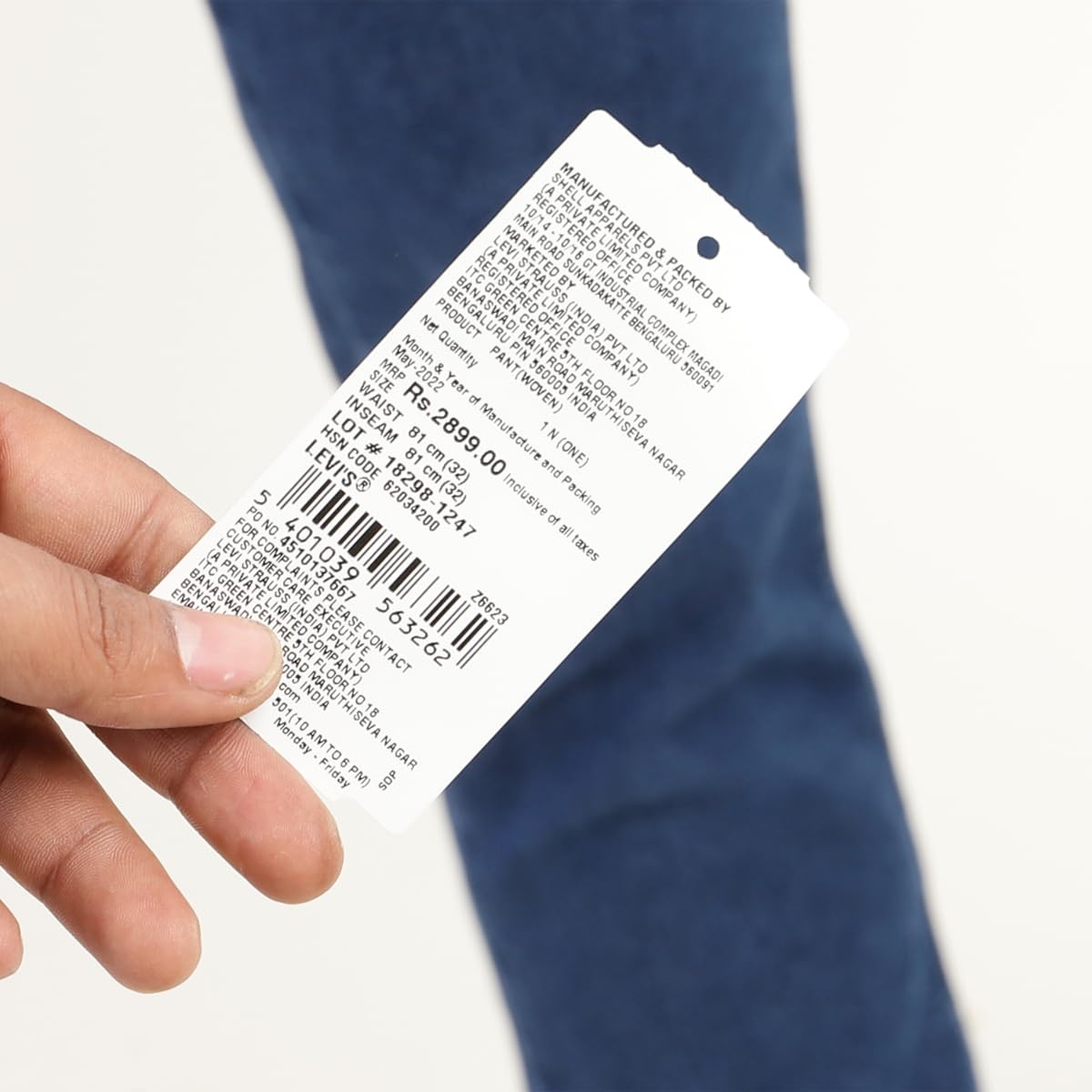 Levi's Men's Mid Rise 511 Slim Fit Mid-Rise Stretchable Jeans Blue, 34