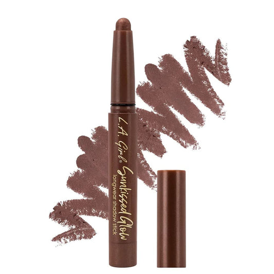 L.A. GIRL SUNKISSED GLOW LONGWEAR EYESHADOW STICK-SANDY DESERT Long Wear Brightening Eye Shadow Stick, Waterproof Eye Shadow, Vegan, No Parabens, Vitamin C & Mango Seed Oil, Intense Pigmentation