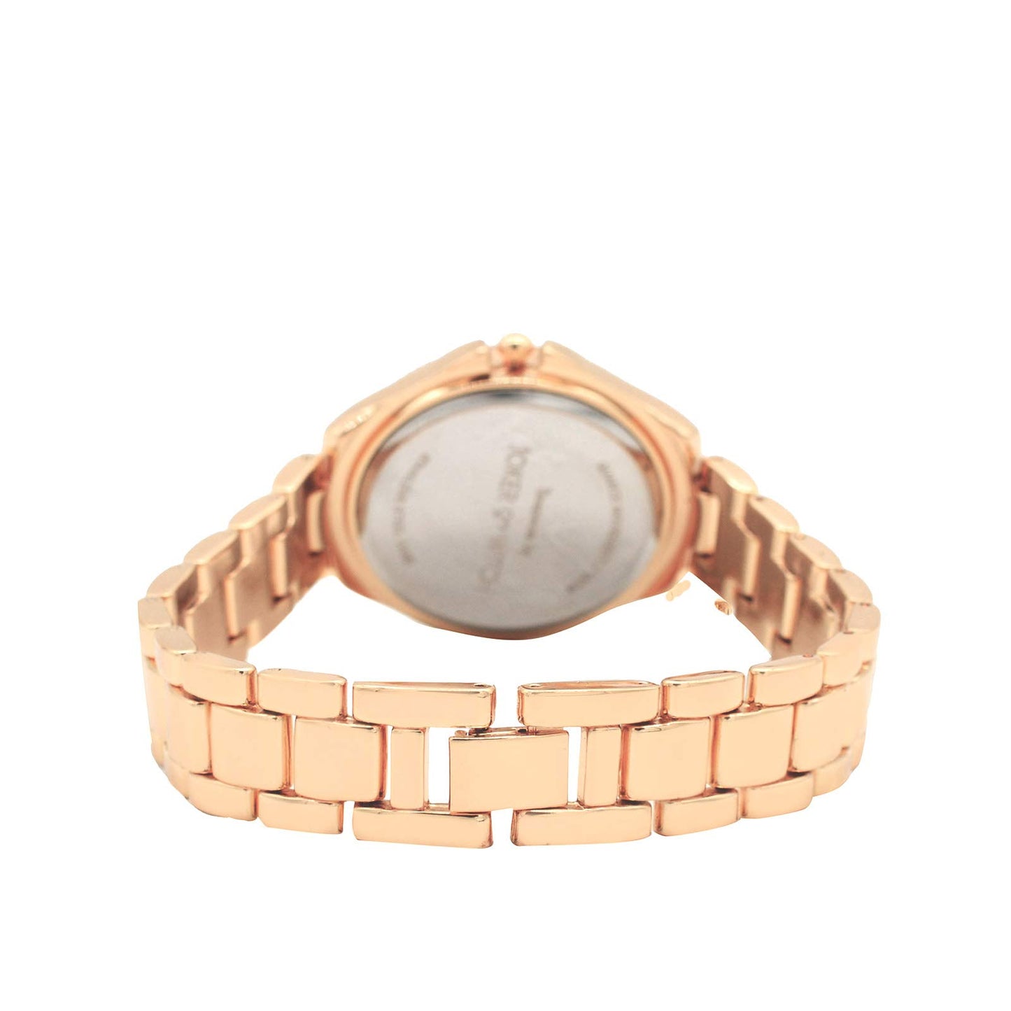 Joker & Witch Stainless Steel Carole Rosegold Analogue Watch Bracelet Gift Set for Women, White Dial, Rose Gold Band