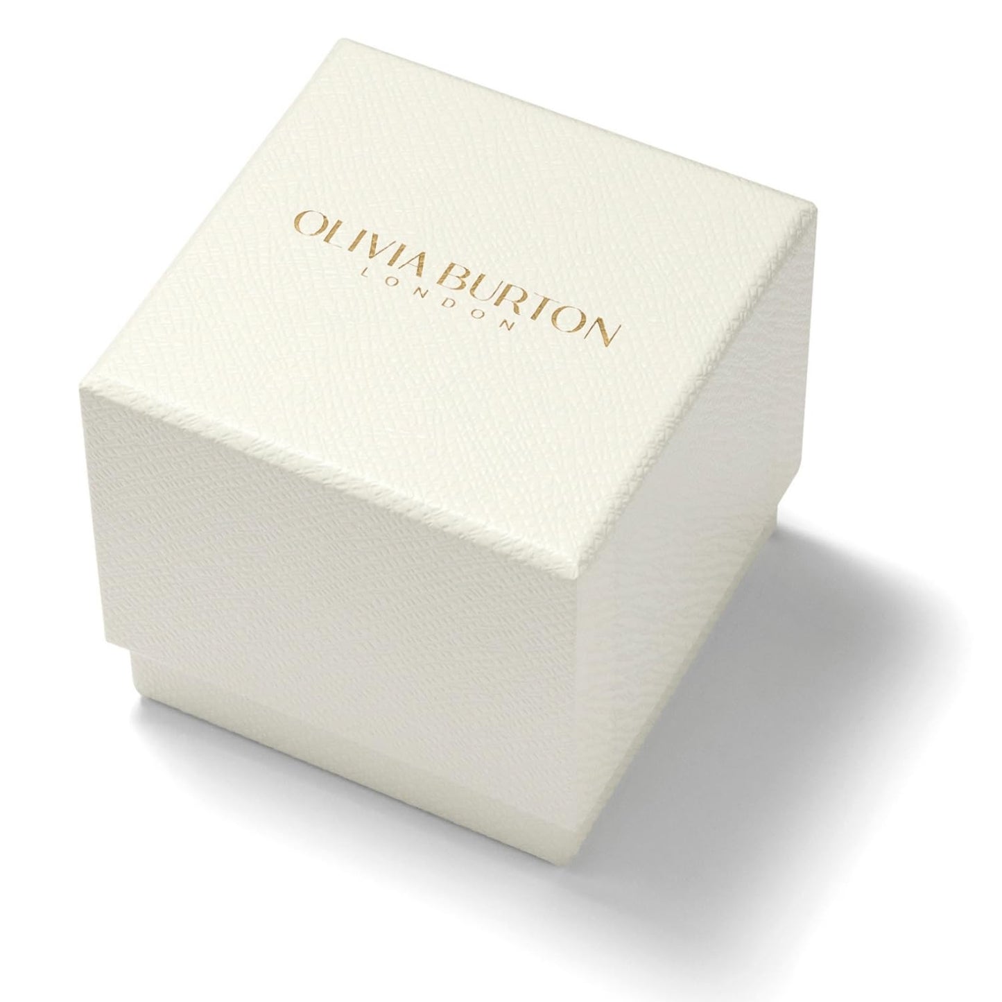 Olivia burton Classics Qtz Basic Slim White Mother of Pearl Round Dial Women's Watch|Ionic Plated Gold Steel Material|Gold Color Band - OB16SE13