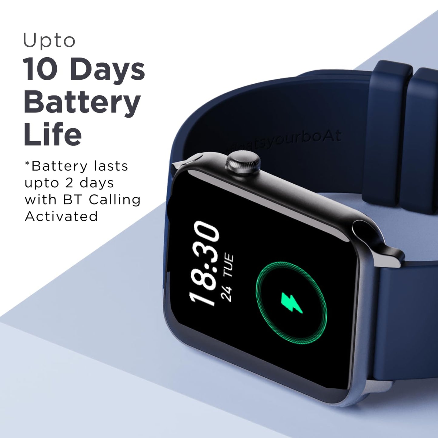 Boat Wave Call Smart Watch w/Bluetooth Calling, 1.69" (4.2 cm) HD Display w/ 550 NITS & 70% Color Gamut, 150+ Watch Faces, Multi-Sport Modes,HR,SpO2, IP68(Royal Blue)