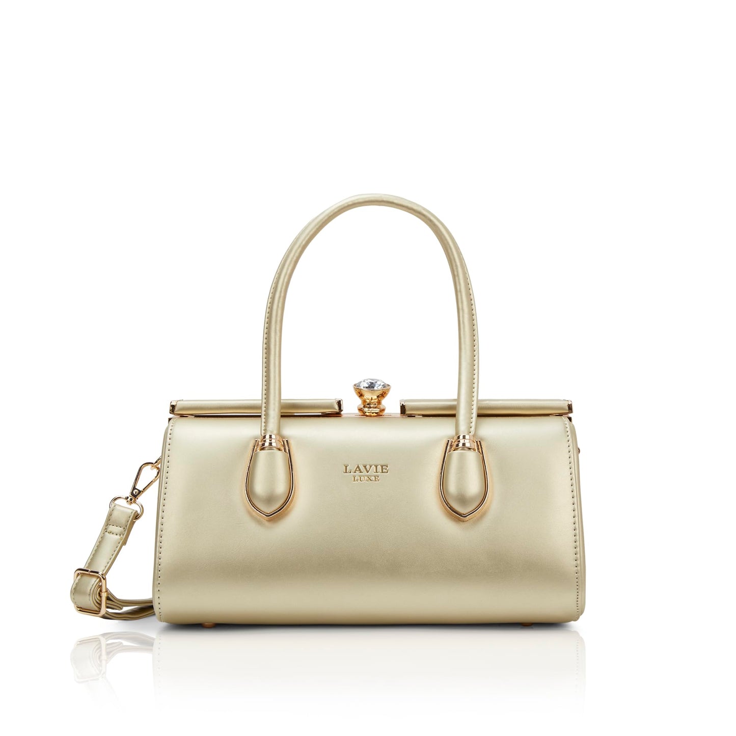 Lavie Luxe Women's Dazzle Frame Satchel Bag | Satchel Handbag for Work | Ladies Purse | Stylish Shoulder Bag | Gift for Women
