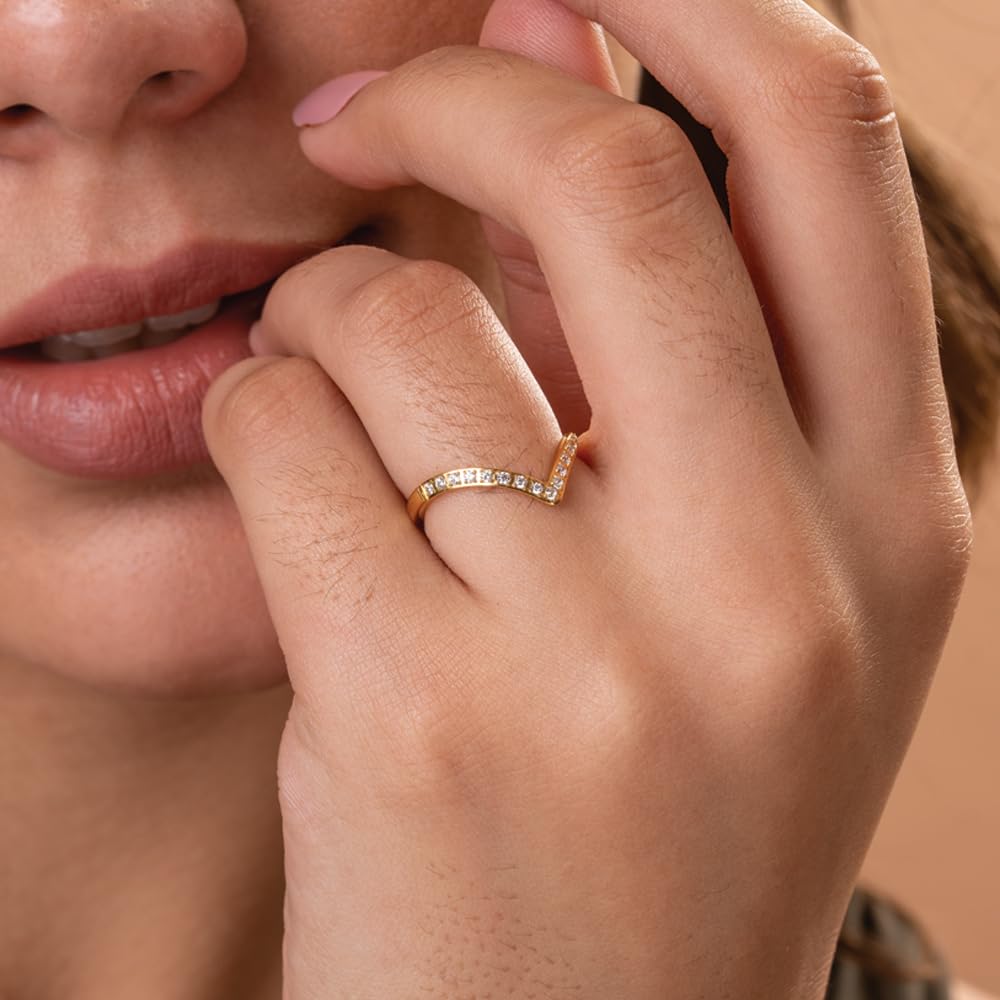 PALMONAS Chevron Ring