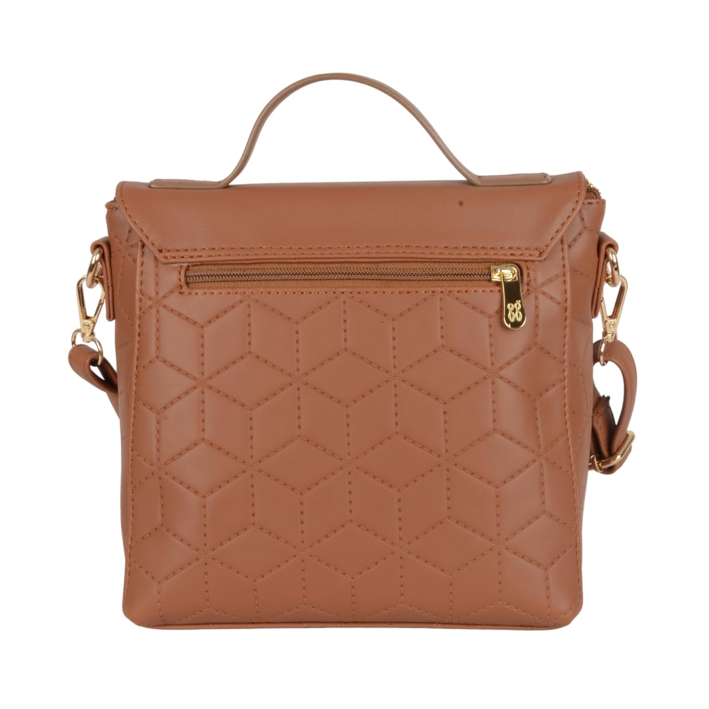 Baggit Women's Tappy Tan Small Sling Bag | Ladies Stylish Casual Cross Body Purse Handbag | | Faux Leather | 6-Month Warranty | Cruelty-Free Material | Made in India