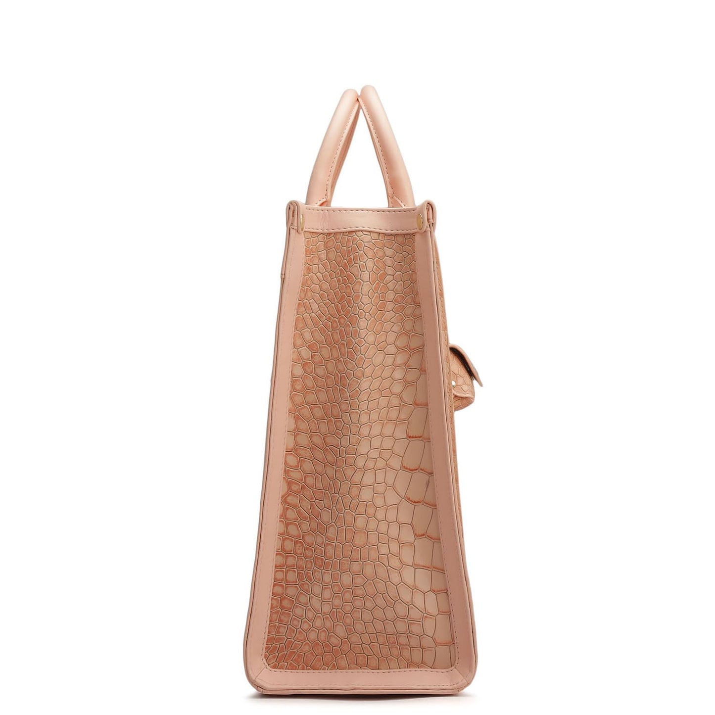 Da Milano Women's Leather Book Tote - Pink