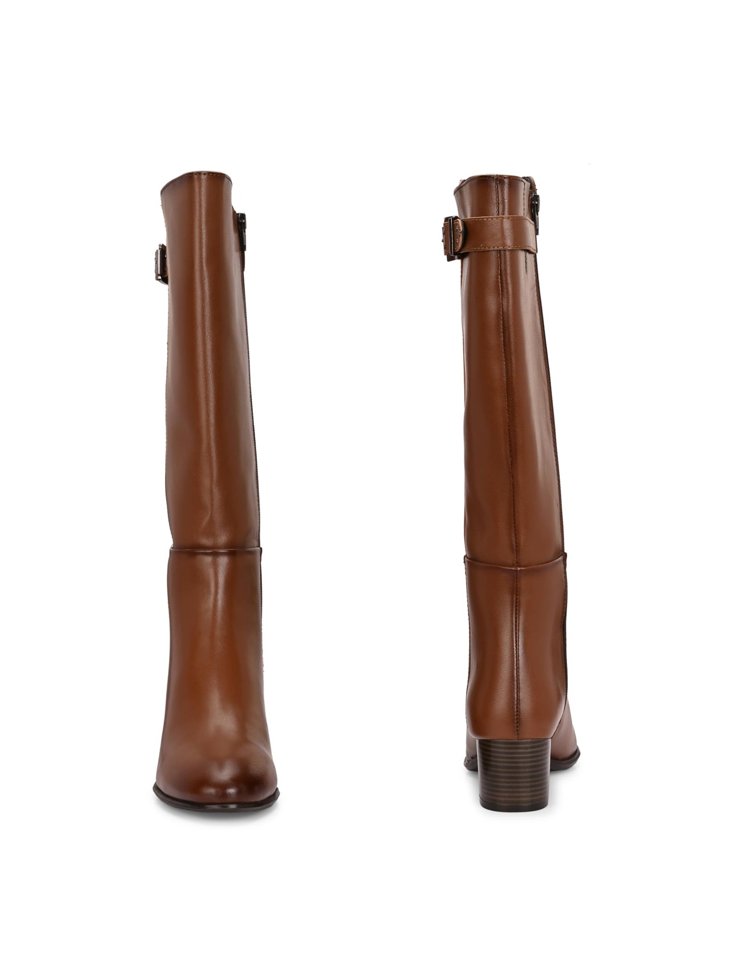 Delize Tan Women Knee ankle boots 64473-36